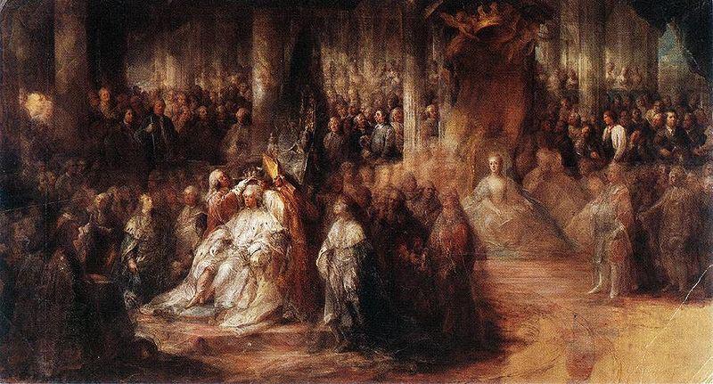 Carl Gustaf Pilo The coronation of Gustaf III China oil painting art